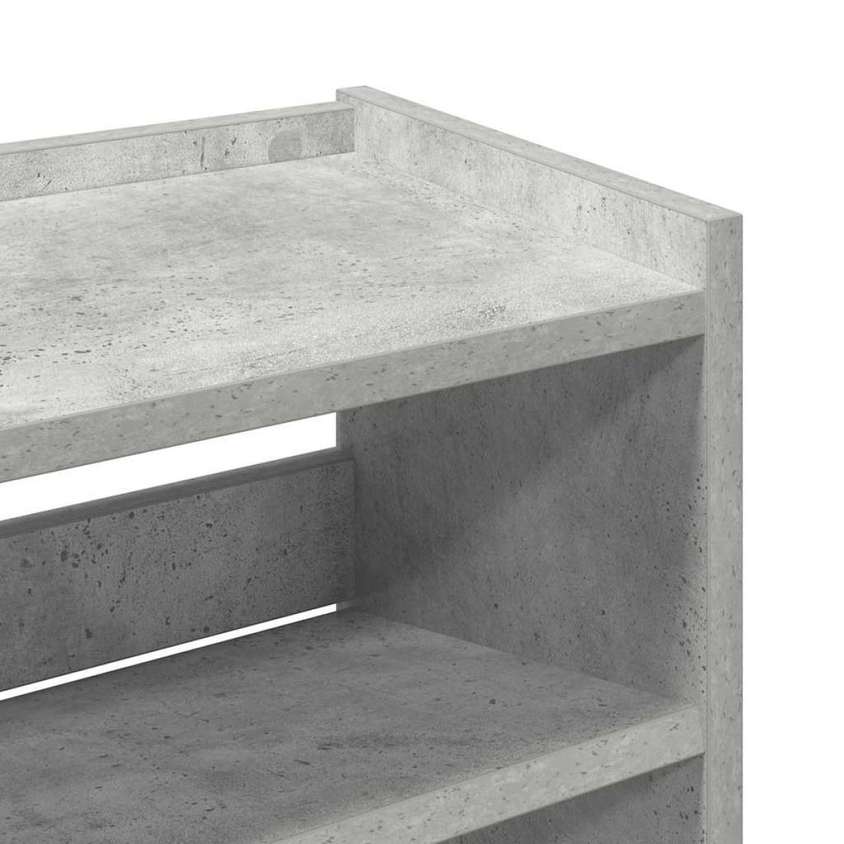 Ράφι παπουτσιών vidaXL Γκρι μπετόν 60x25x81 cm Κατασκευασμένο ξύλο