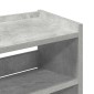 Ράφι παπουτσιών vidaXL Γκρι μπετόν 60x25x81 cm Κατασκευασμένο ξύλο