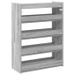 Ράφι παπουτσιών vidaXL Γκρι Sonoma 60x25x81 cm Κατασκευασμένο ξύλο