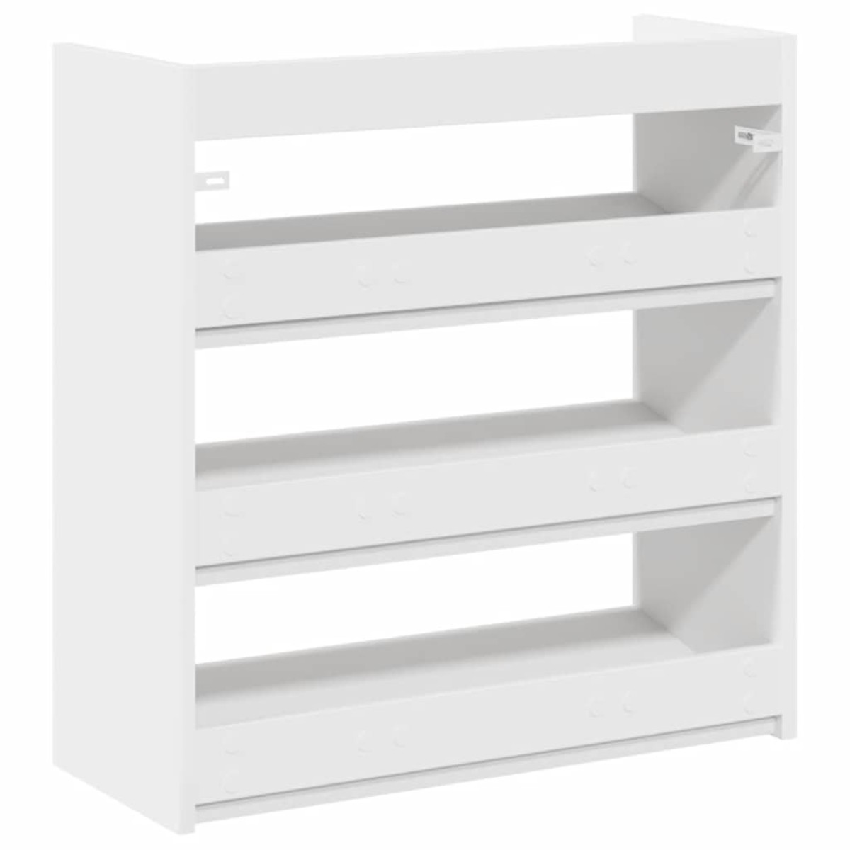 Ράφι παπουτσιών vidaXL Λευκό 60x25x62 cm Κατασκευασμένο ξύλο