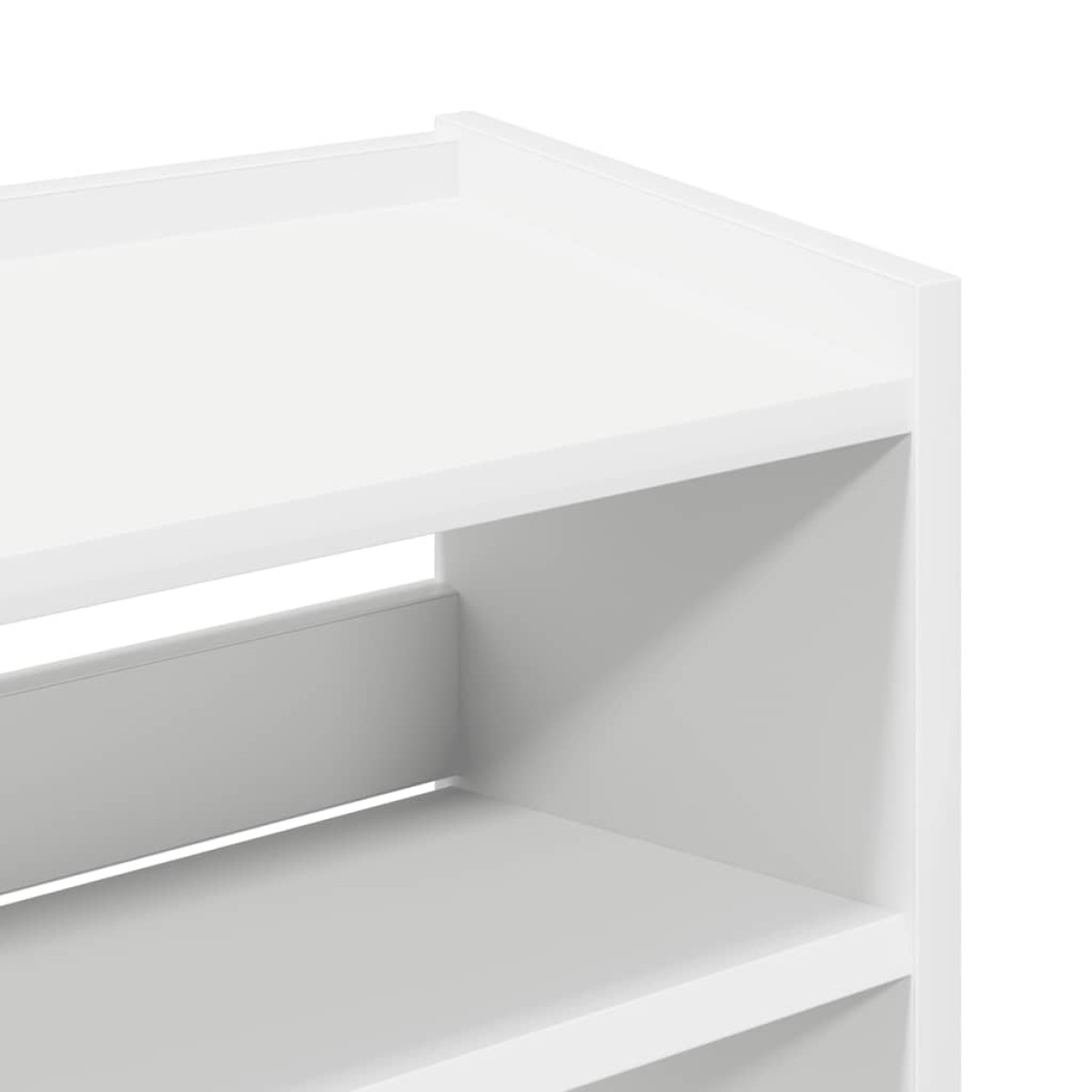 Ράφι παπουτσιών vidaXL Λευκό 60x25x62 cm Κατασκευασμένο ξύλο
