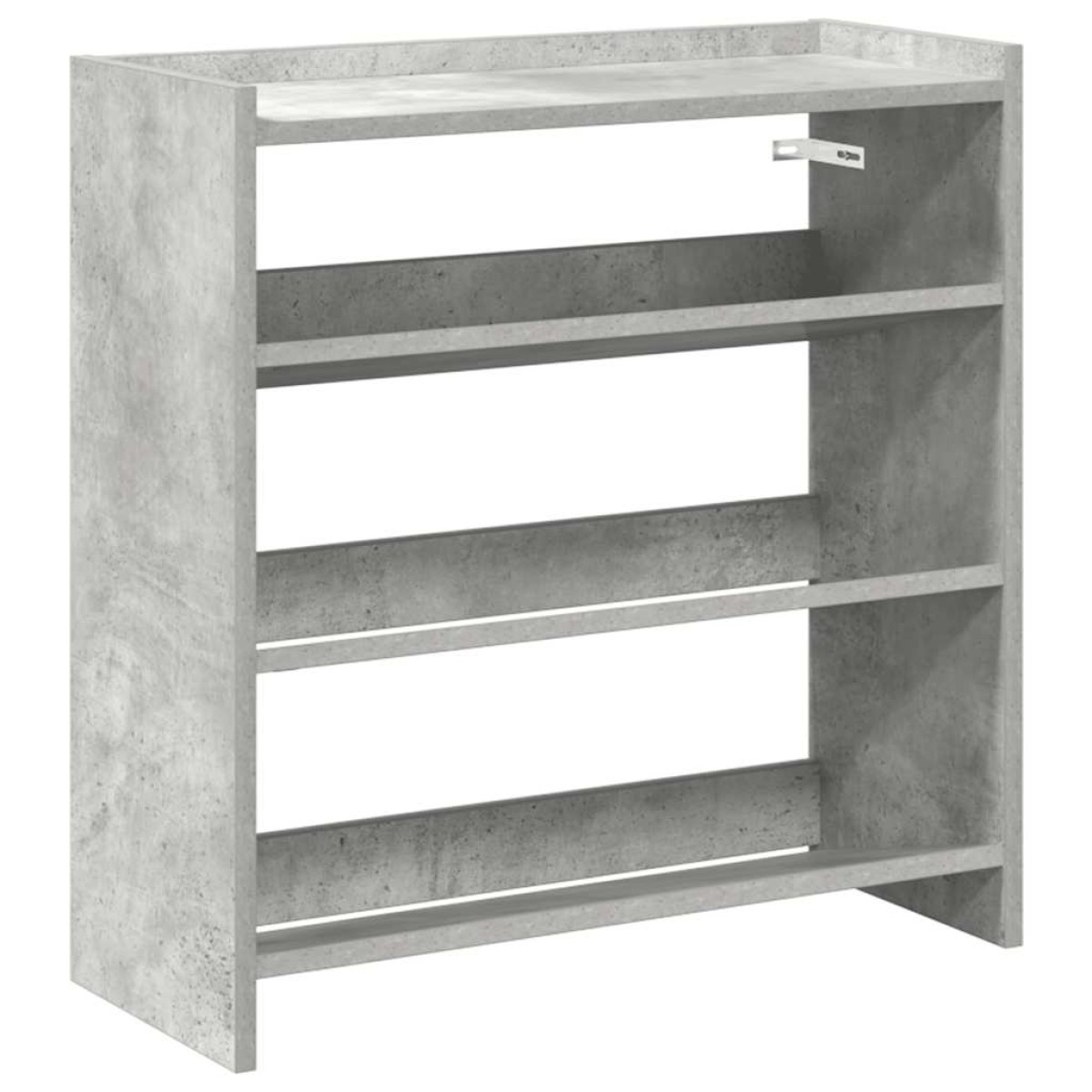 Ράφι παπουτσιών vidaXL Γκρι μπετόν 60x25x62 cm Κατασκευασμένο ξύλο