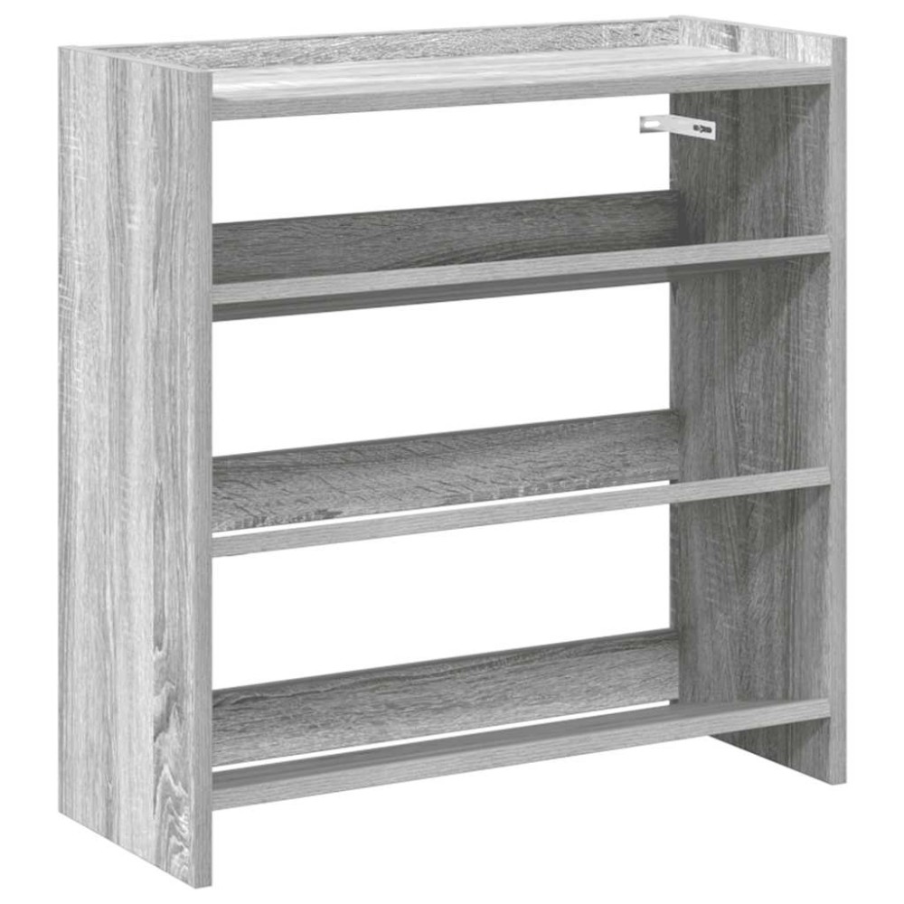 Ράφι παπουτσιών vidaXL Γκρι Sonoma 60x25x62 cm Κατασκευασμένο ξύλο
