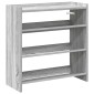Ράφι παπουτσιών vidaXL Γκρι Sonoma 60x25x62 cm Κατασκευασμένο ξύλο