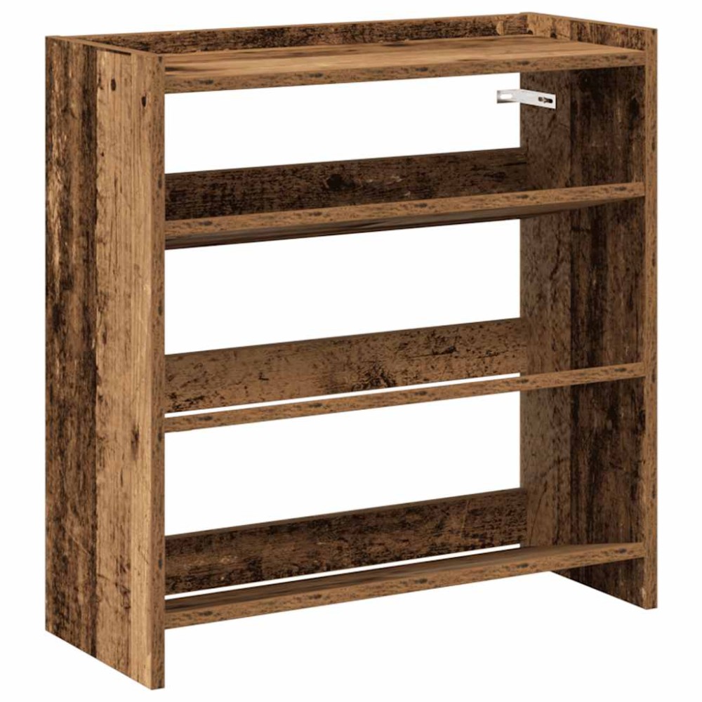 Ράφι παπουτσιών vidaXL Παλιό ξύλο 60x25x62 cm Κατασκευασμένο ξύλο