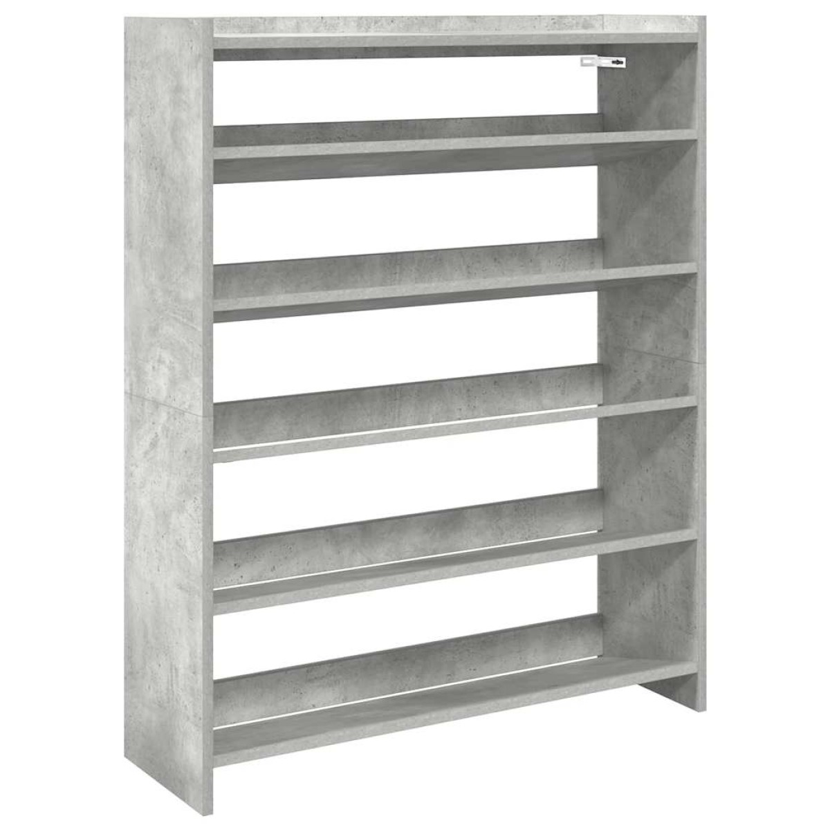 Ράφι παπουτσιών vidaXL Γκρι μπετόν 80x25x100 cm Κατασκευασμένο ξύλο