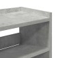Ράφι παπουτσιών vidaXL Γκρι μπετόν 80x25x100 cm Κατασκευασμένο ξύλο