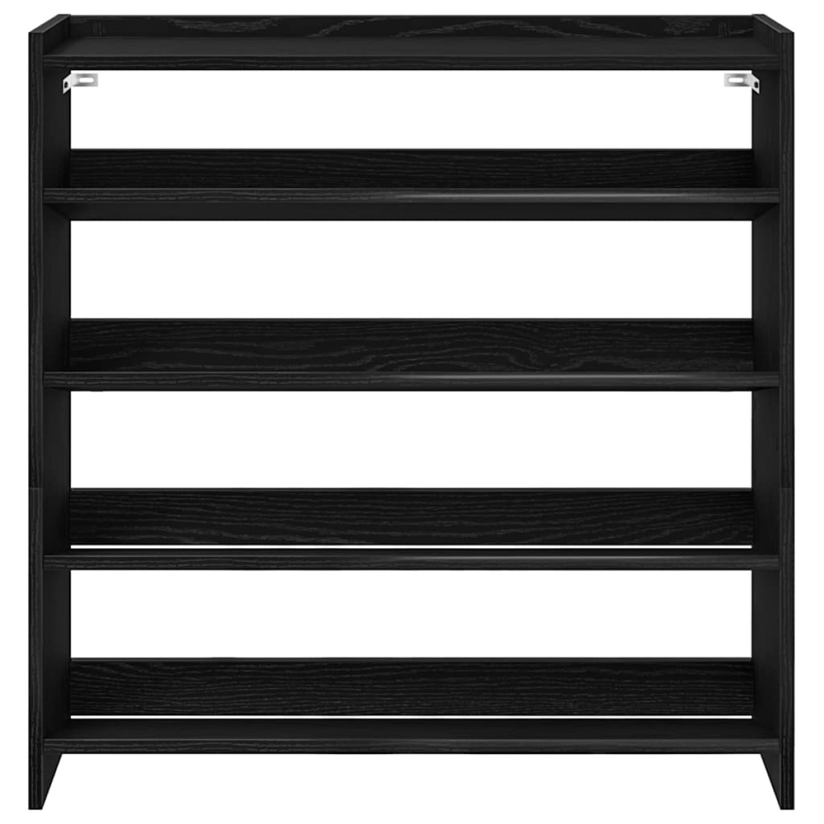 Ράφι παπουτσιών vidaXL Μαύρο 80x25x81 cm Κατασκευασμένο ξύλο