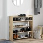 Ράφι παπουτσιών vidaXL Sonoma Oak 80x25x81 cm Κατασκευασμένο ξύλο