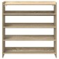 Ράφι παπουτσιών vidaXL Sonoma Oak 80x25x81 cm Κατασκευασμένο ξύλο