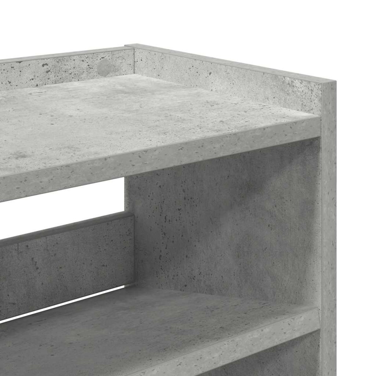 Ράφι παπουτσιών vidaXL Γκρι μπετόν 80x25x81 cm Κατασκευασμένο ξύλο