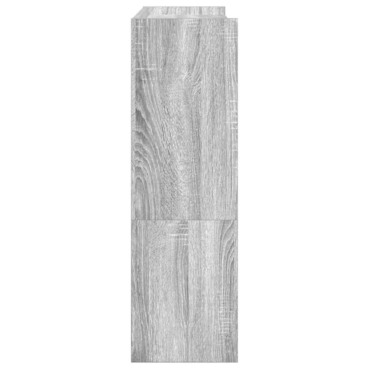 Ράφι παπουτσιών vidaXL Γκρι Sonoma 80x25x81 cm Κατασκευασμένο ξύλο