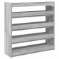 Ράφι παπουτσιών vidaXL Γκρι Sonoma 80x25x81 cm Κατασκευασμένο ξύλο