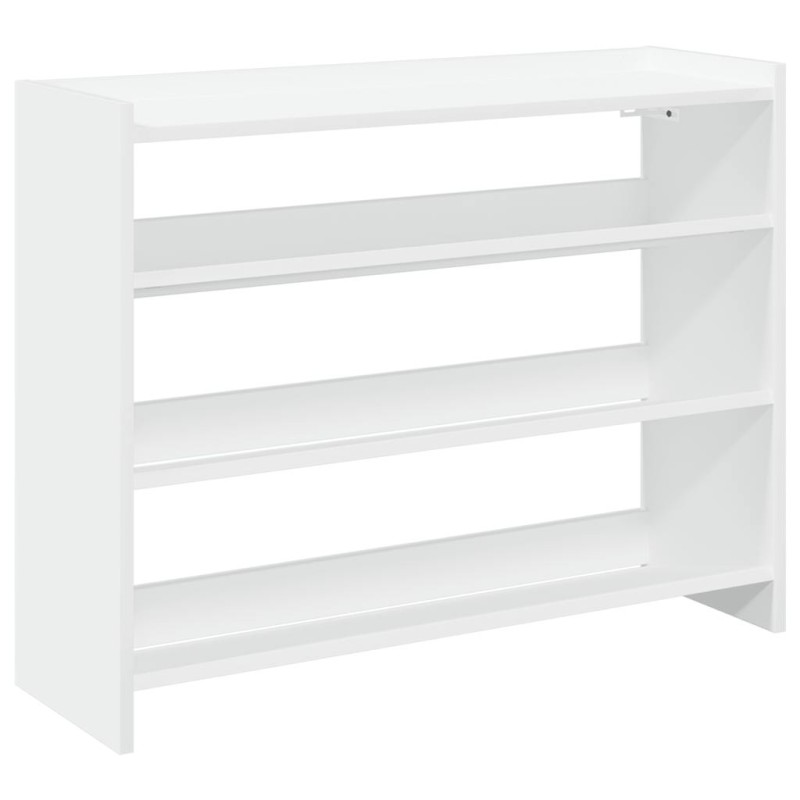 Ράφι παπουτσιών vidaXL Λευκό 80x25x62 cm Κατασκευασμένο ξύλο