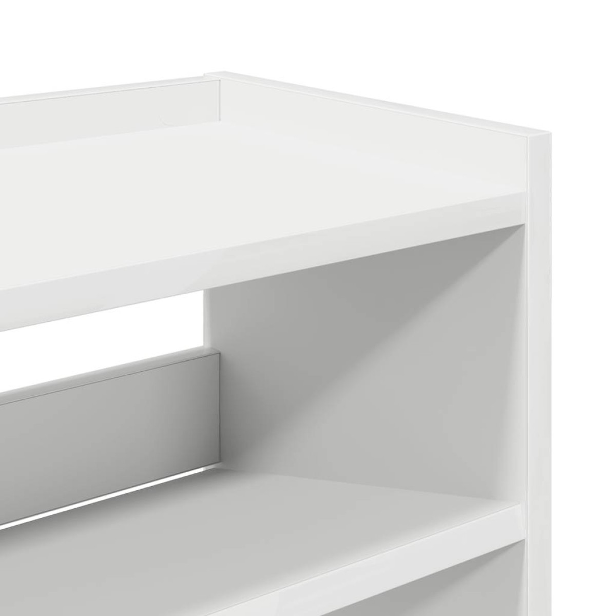 Ράφι παπουτσιών vidaXL Λευκό 80x25x62 cm Κατασκευασμένο ξύλο
