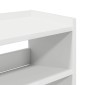 Ράφι παπουτσιών vidaXL Λευκό 80x25x62 cm Κατασκευασμένο ξύλο