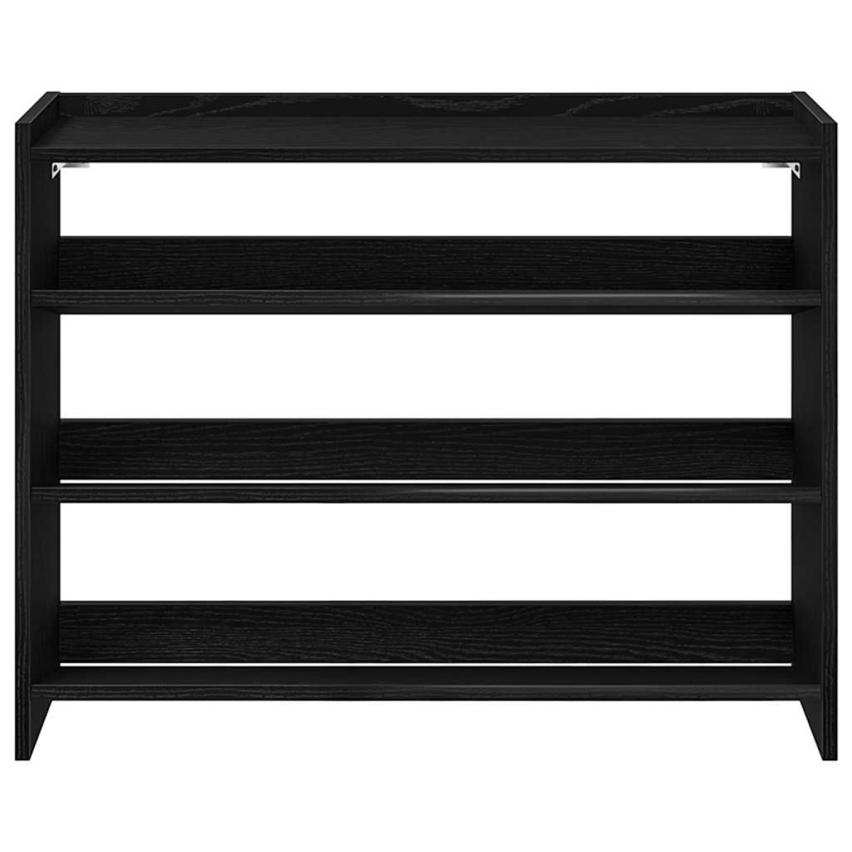 Ράφι παπουτσιών vidaXL Μαύρο 80x25x62 cm Κατασκευασμένο ξύλο