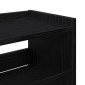 Ράφι παπουτσιών vidaXL Μαύρο 80x25x62 cm Κατασκευασμένο ξύλο