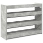 Ράφι παπουτσιών vidaXL Γκρι μπετόν 80x25x62 cm Κατασκευασμένο ξύλο