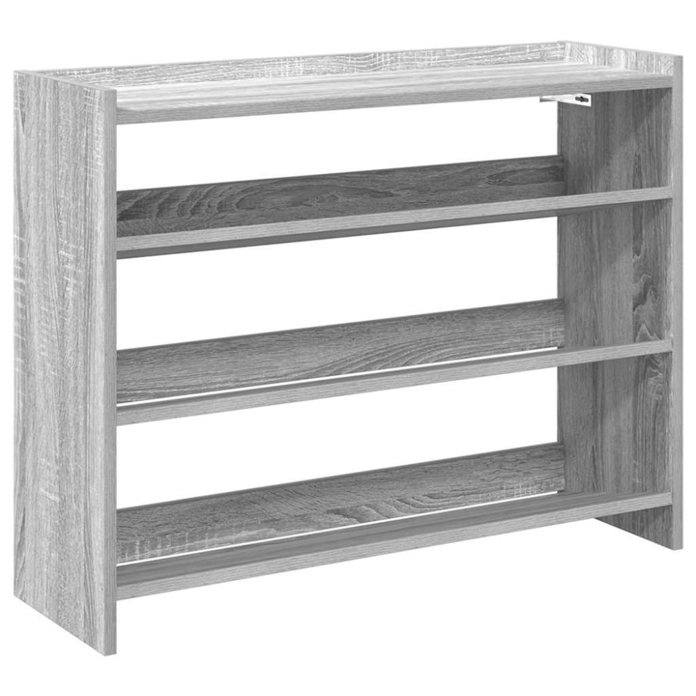 Ράφι παπουτσιών vidaXL Γκρι Sonoma 80x25x62 cm Κατασκευασμένο ξύλο
