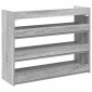 Ράφι παπουτσιών vidaXL Γκρι Sonoma 80x25x62 cm Κατασκευασμένο ξύλο