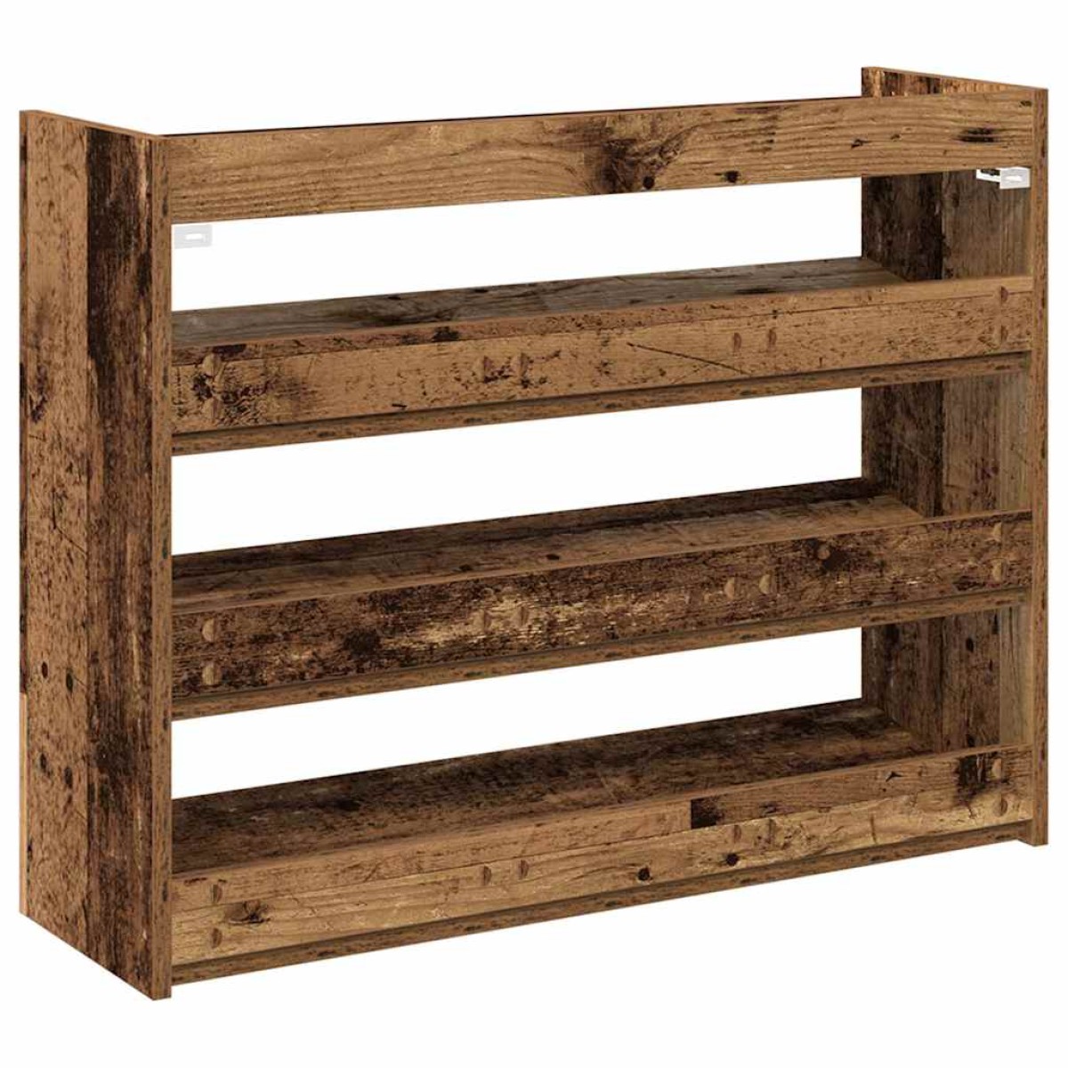 Ράφι παπουτσιών vidaXL Παλιό ξύλο 80x25x62 cm Κατασκευασμένο ξύλο