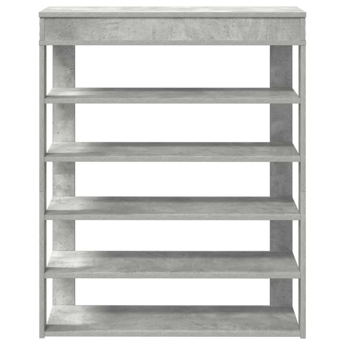 vidaXL Ράφι παπουτσιών σκυρόδεμα δρυς 80x30x98 cm Κατασκευασμένο ξύλο