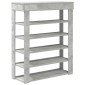 vidaXL Ράφι παπουτσιών σκυρόδεμα δρυς 80x30x98 cm Κατασκευασμένο ξύλο