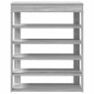 Ράφι παπουτσιών vidaXL Γκρι Sonoma 80x30x98 cm Κατασκευασμένο ξύλο