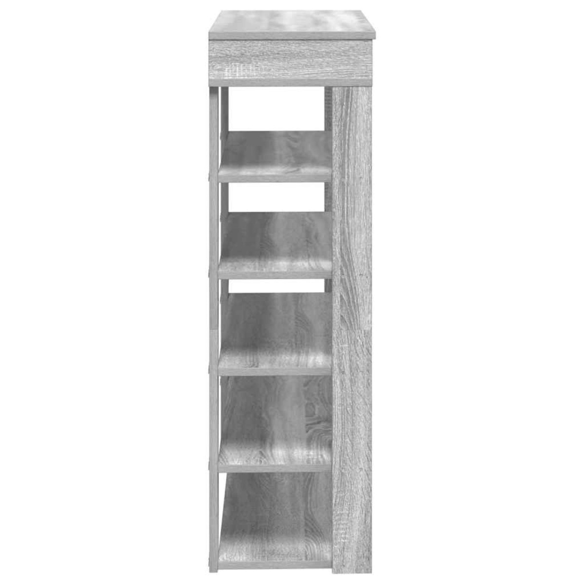 Ράφι παπουτσιών vidaXL Γκρι Sonoma 80x30x98 cm Κατασκευασμένο ξύλο