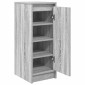 vidaXL Παπουτσοθήκη Γκρι Sonoma 29,5x34x76 εκ. Επεξεργασμένο Ξύλο