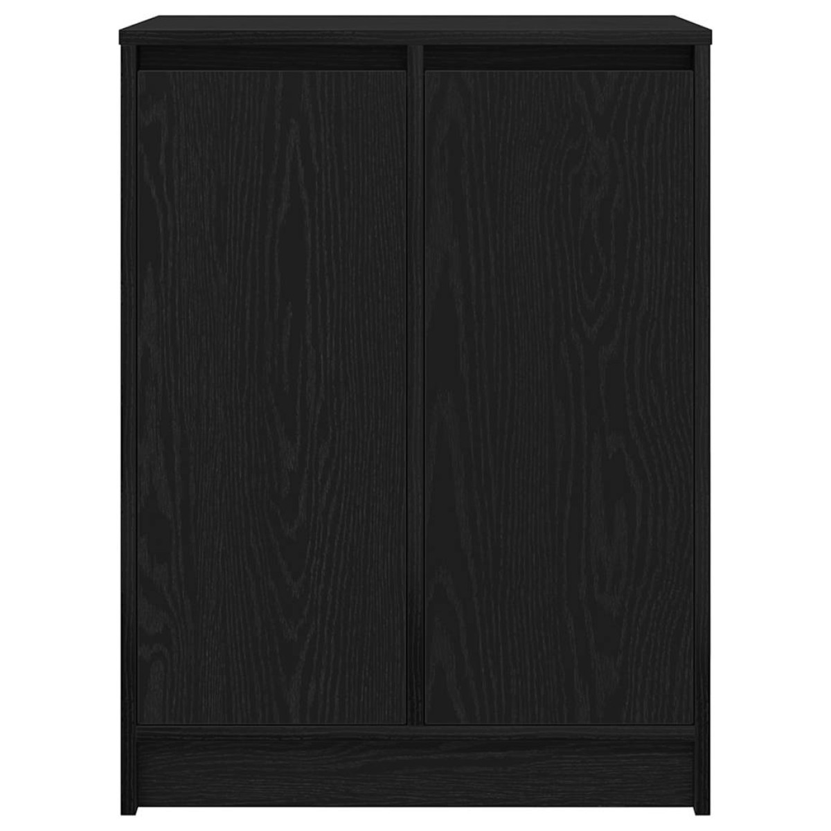 vidaXL Παπουτσοθήκη Μαύρη 57x34x76 εκ. από Επεξεργασμένο Ξύλο