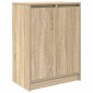 vidaXL Παπουτσοθήκη Sonoma Δρυς 57x34x76 εκ. από Επεξεργασμένο Ξύλο