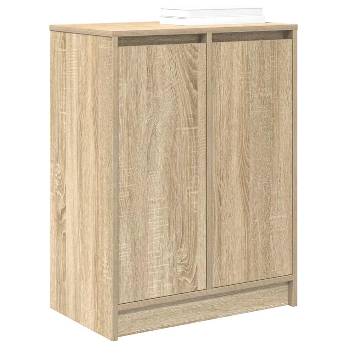 vidaXL Παπουτσοθήκη Sonoma Δρυς 57x34x76 εκ. από Επεξεργασμένο Ξύλο