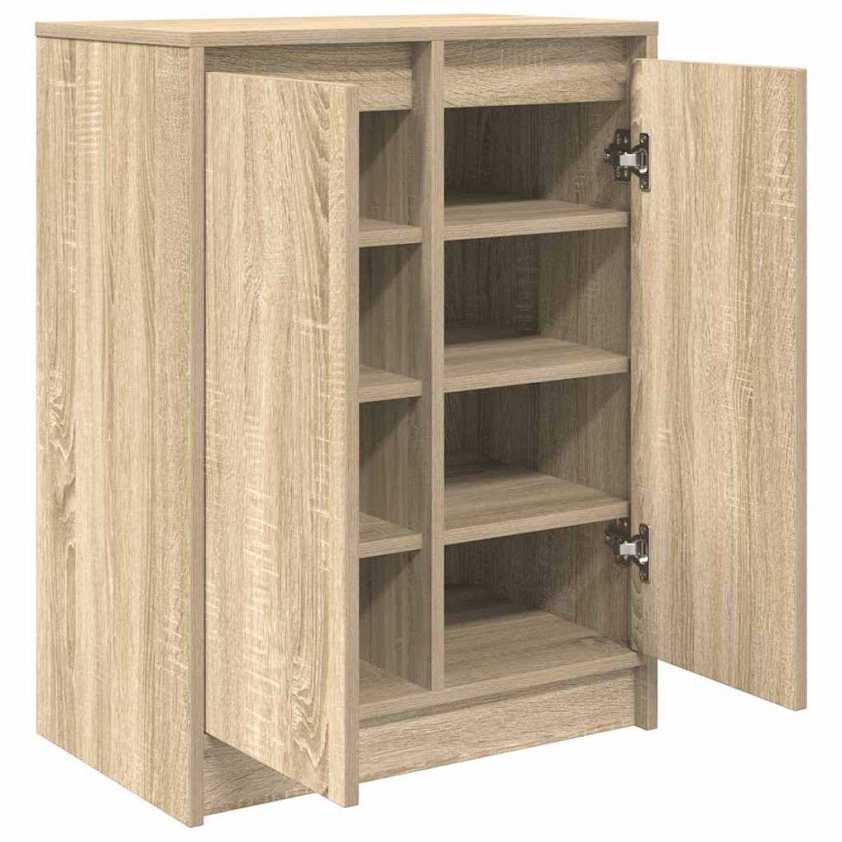vidaXL Παπουτσοθήκη Sonoma Δρυς 57x34x76 εκ. από Επεξεργασμένο Ξύλο