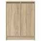 vidaXL Παπουτσοθήκη Sonoma Δρυς 57x34x76 εκ. από Επεξεργασμένο Ξύλο