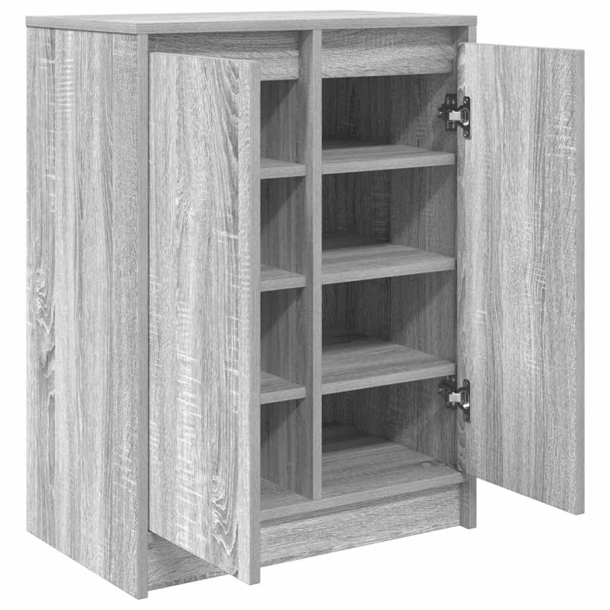 vidaXL Παπουτσοθήκη Γκρι Sonoma 57x34x76 εκ. από Επεξεργ. Ξύλο