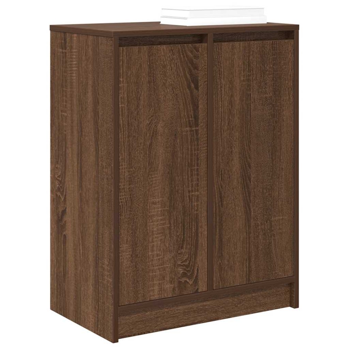 vidaXL Παπουτσοθήκη Καφέ Δρυς 57x34x76 εκ. από Επεξεργασμένο Ξύλο