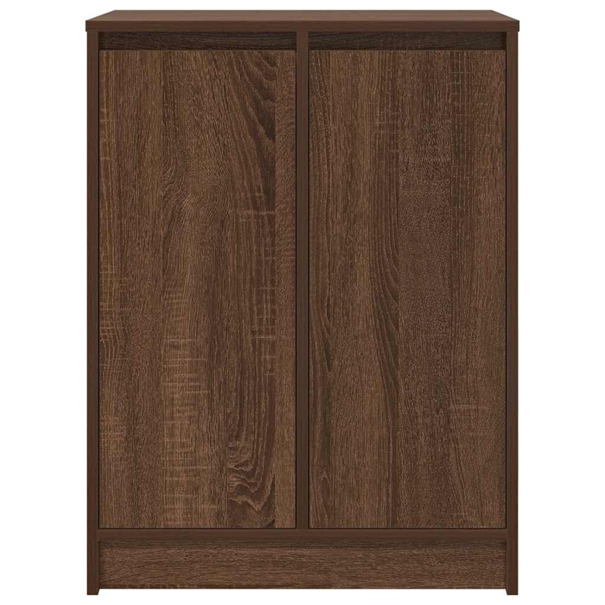 vidaXL Παπουτσοθήκη Καφέ Δρυς 57x34x76 εκ. από Επεξεργασμένο Ξύλο