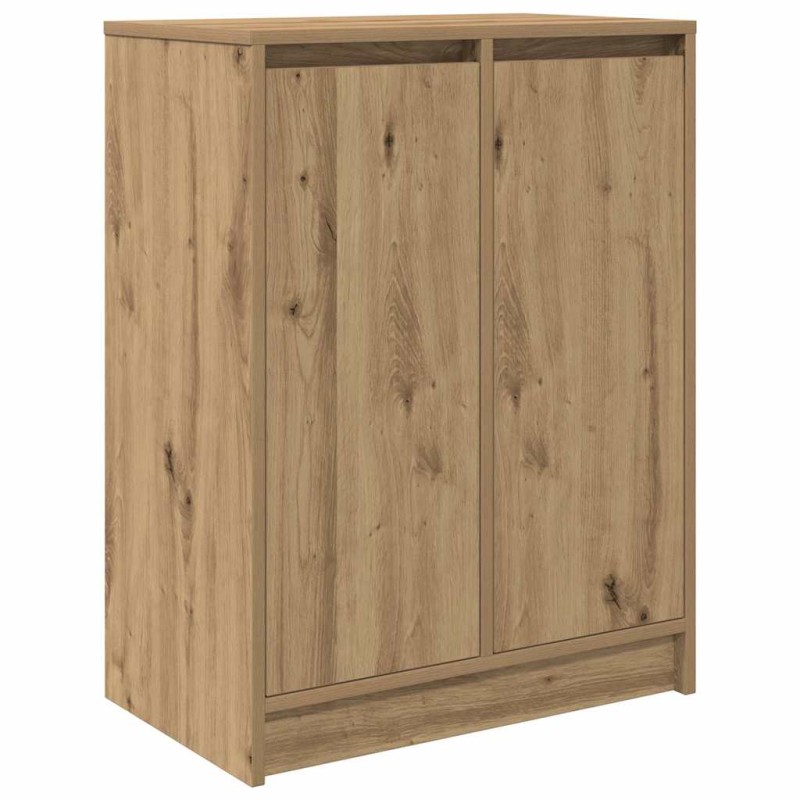 vidaXL Παπουτσοθήκη Τεχνίτης Δρυς 57x34x76 εκ. από Επεξεργασμένο Ξύλο