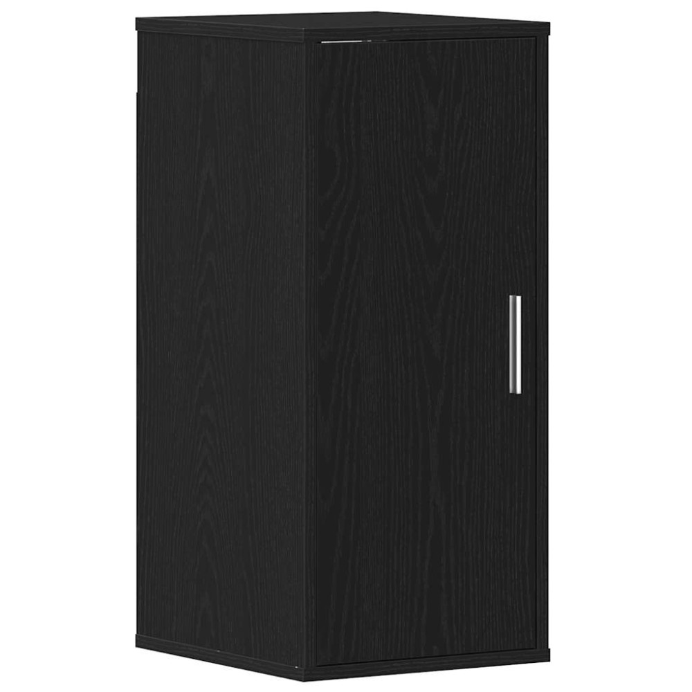 vidaXL Παπουτσοθήκη Μαύρη βελανιδιά 32x35x70 εκ. Επεξεργασμένο Ξύλο