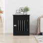vidaXL Έπιπλα Κλουβιού για Σκύλους Μαύρο Δρυς 55x75x65 εκ. από Τεχνητό Ξύλο