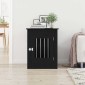 vidaXL Έπιπλα Κλουβιού για Σκύλους Μαύρο Δρυς 55x80x68 εκ. από Τεχνητό Ξύλο