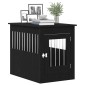 vidaXL Έπιπλα Κλουβιού για Σκύλους Μαύρο Δρυς 55x80x68 εκ. από Τεχνητό Ξύλο