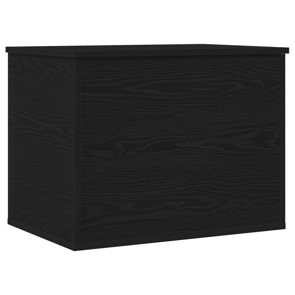 vidaXL Κουτί αποθήκευσης με καπάκι Μαύρη Δρυς 60x42x46 εκ. Κατασκευασμένο ξύλο