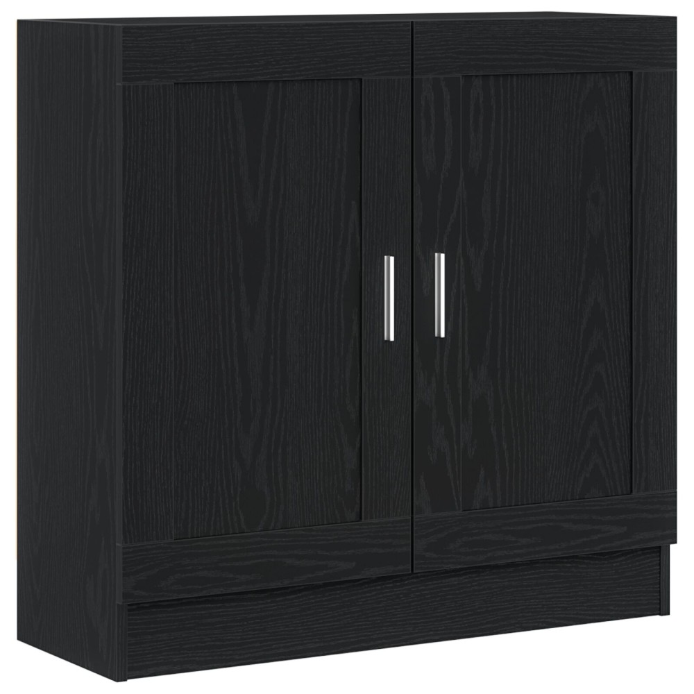 vidaXL Βιβλιοθήκη Μαύρη Δρυς 82,5x30,5x80 εκ σε Επεξεργασμένο Ξύλο