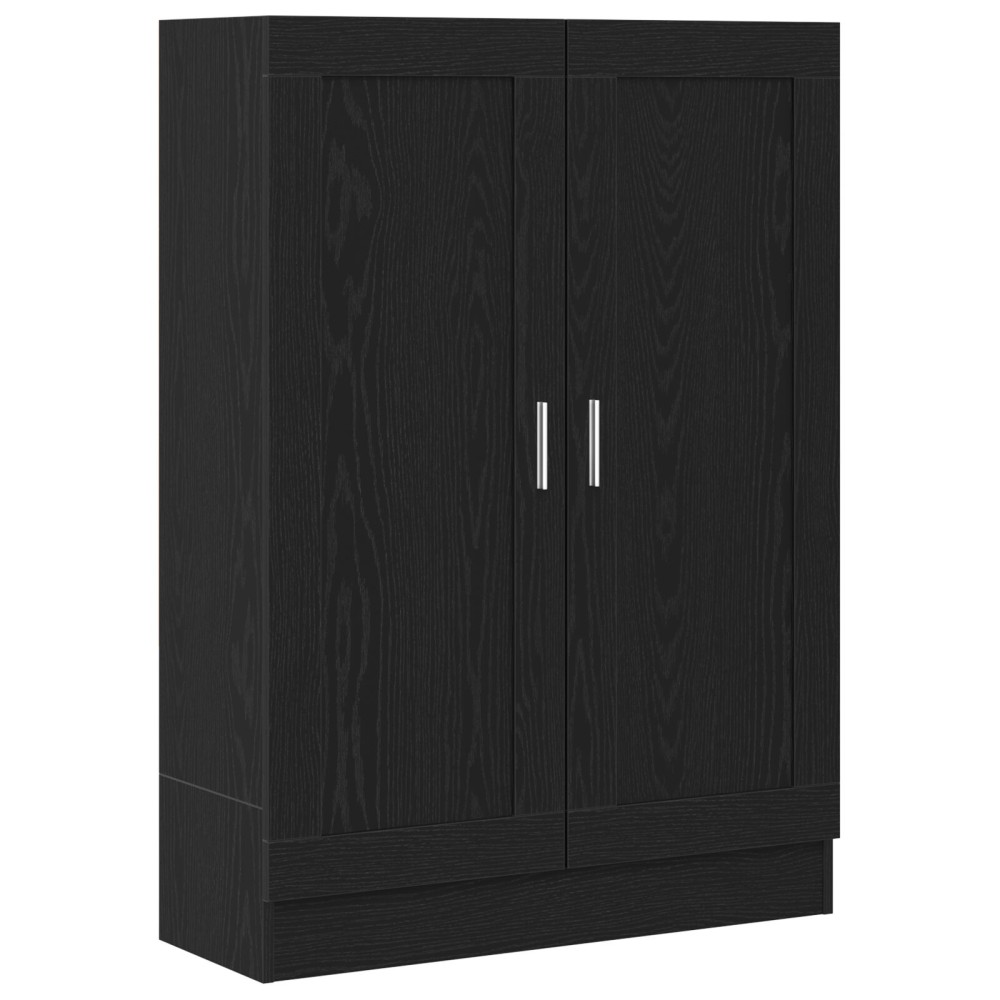 vidaXL Βιβλιοθήκη Μαύρη Δρυς 82,5x30,5x115 εκ από Επεξεργασμένο Ξύλο