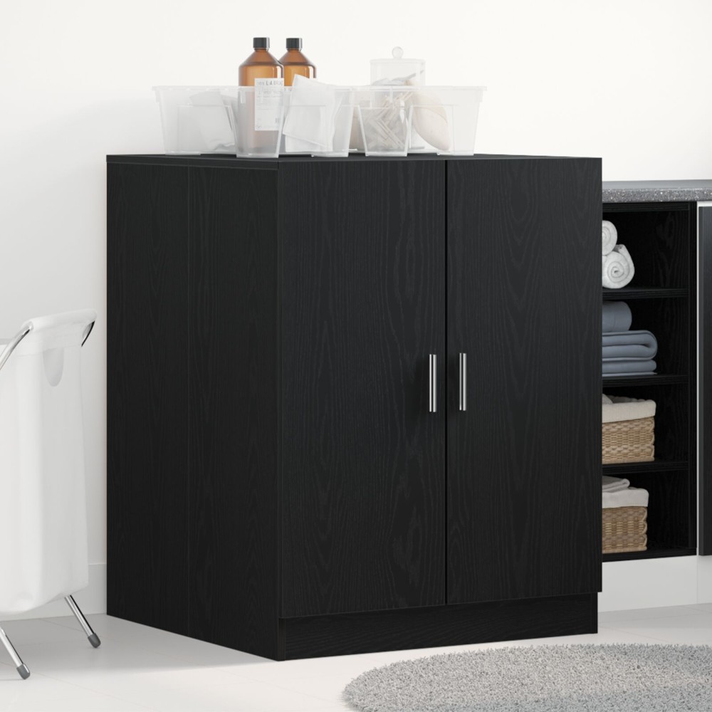 VidaXL Ντουλάπα Πλυντηρίου Μαύρη Δρυς 70,5x71,5x91,5 εκ από Επεξεργασμένο Ξύλο