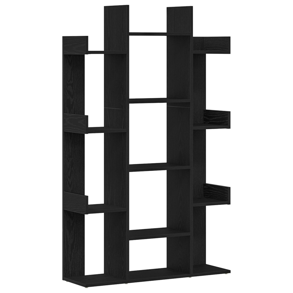 vidaXL Βιβλιοθήκη Μαύρης Δρυς 86x25,5x140 εκ από Επεξεργασμένο Ξύλο