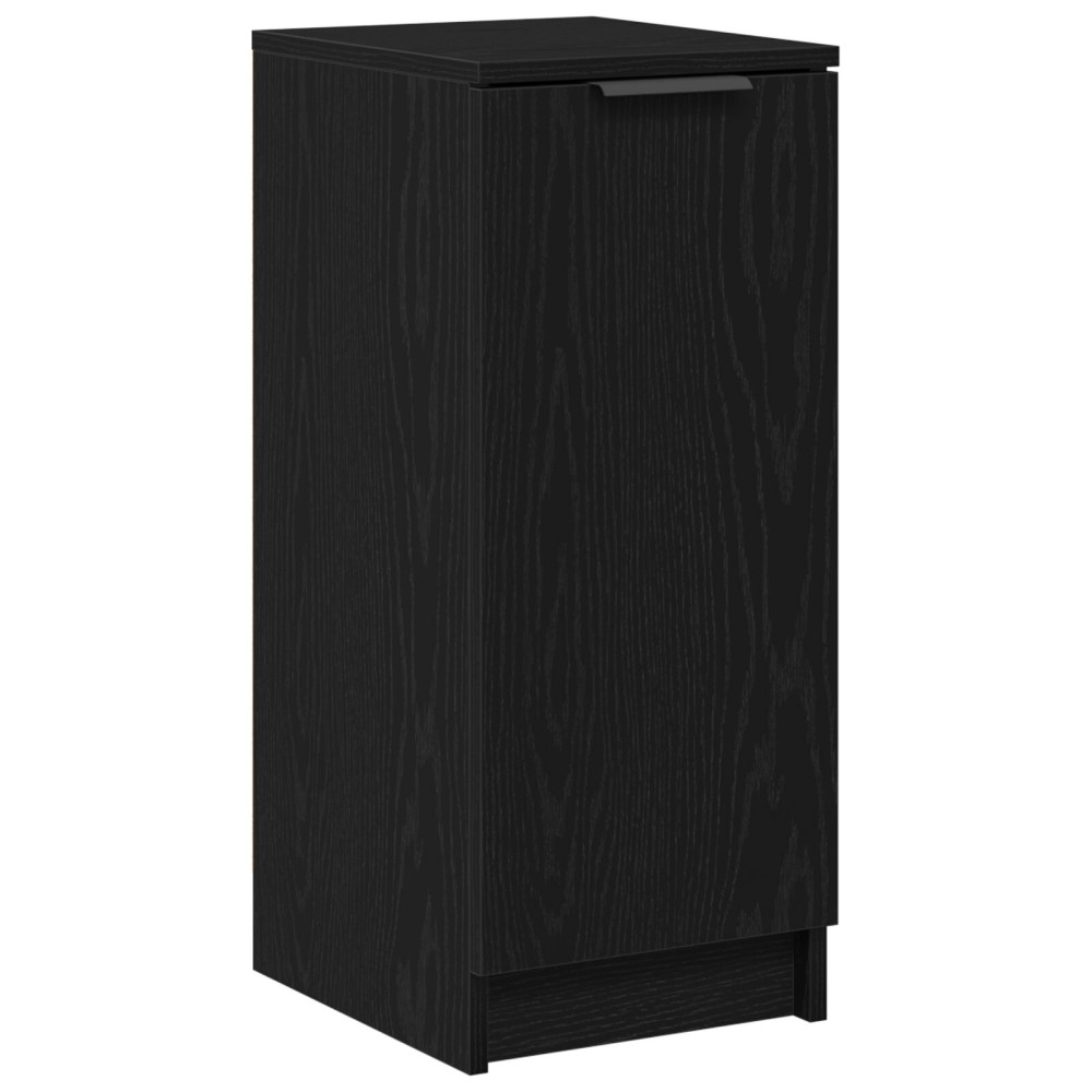 vidaXL Ντουλάπι Παπουτσιών Μαύρο Δρύς 30x35x70 εκ από Επεξεργασμένο Ξύλο